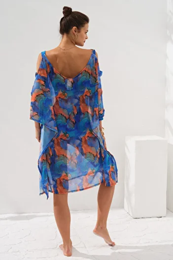 Pierre Cardin Tunica cu detaliu bandă cu mâneci Pareo Marbel 231802-d