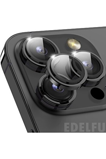 EDELFU iPhone 14 Pro Max / 14 Pro Camera Lens Protector Shockproof Scratch Resistant Camera Protection (Set of 3)