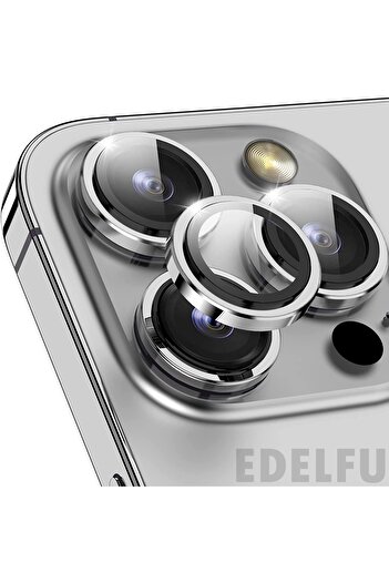 EDELFU iPhone 14 Pro Max / 14 Pro Camera Lens Protector Shockproof Scratch Resistant Camera Protection (Set of 3)