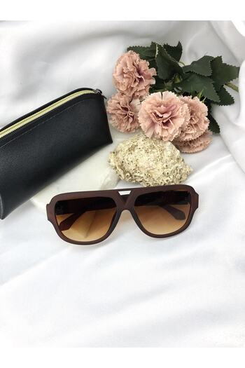 Di Caprio Purla Design Drop Brown Men's Sunglasses