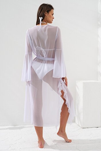 Pierre Cardin Belted Dress Pareo White231804