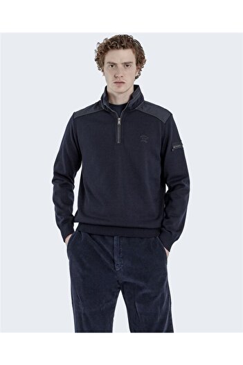 PAUL&SHARK Men's Ziped Pullover C.wWool