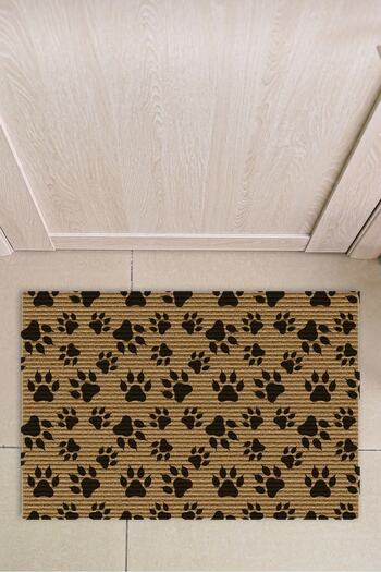 Decovetro Patterned Paw - Hooded Carpet Mat