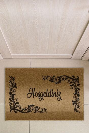 Decovetro Welcome Patterned - Hooded Carpet Mat