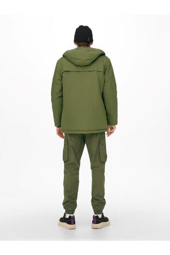 Only & Sons 22022654   Ανδρικό παλτό Parka Otw Vd από την Onsjayden Winter Moss