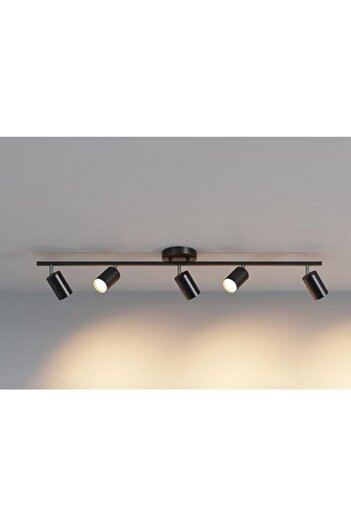 demet habek mylights Mylights Beşli Led Spot Led Avize Hareketli Başlık Panasonıc Gün Işığı Ampullü
