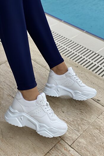 İnan Ayakkabı PANTOF SPORT SNEAKER ALB FEMEI INASPORT55