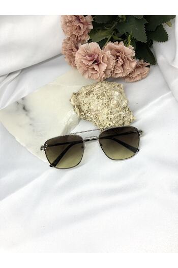 Di Caprio Kers Oval Khaki Green Men's Sunglasses