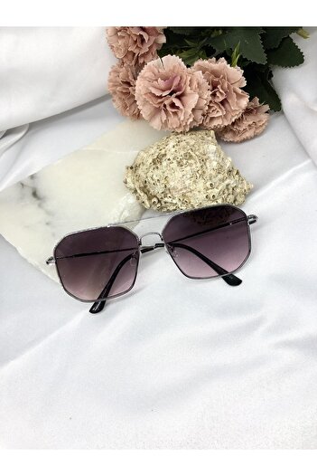 Di Caprio Lere Geometric Purple Men's Sunglasses