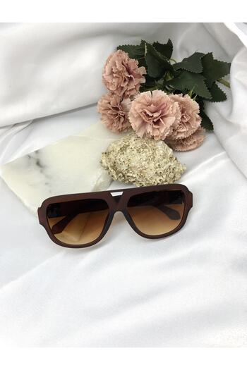 Di Caprio Purla Design Drop Brown Men's Sunglasses