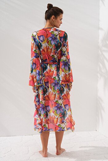 Pierre Cardin Waist Tied Dress Pareo Garden 231804-d
