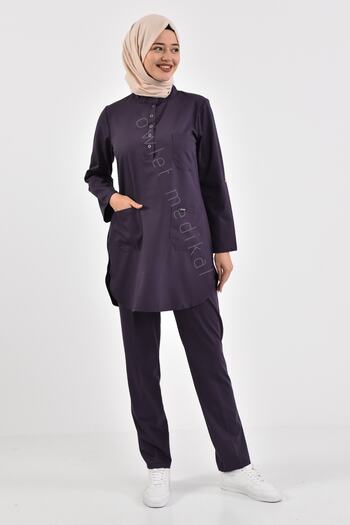 Owlet Medikal Plum Lycra Hijab Uniform Set