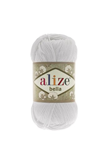 Alize Pack of 5 Bella Hand Knitting Yarn - 55-White