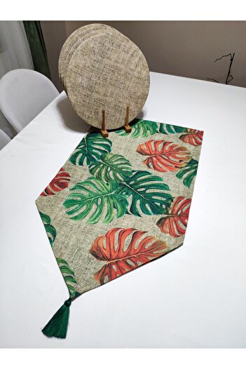 Viemso Camel Floor Patterned Runner Set of 2 Charger Plates