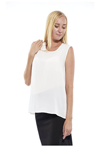 Motherway Ecru Maternity Buttoned Blouse Bm290