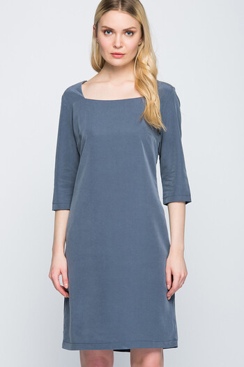 Laranor Women's Smoked Square Collar Dress 15L4165