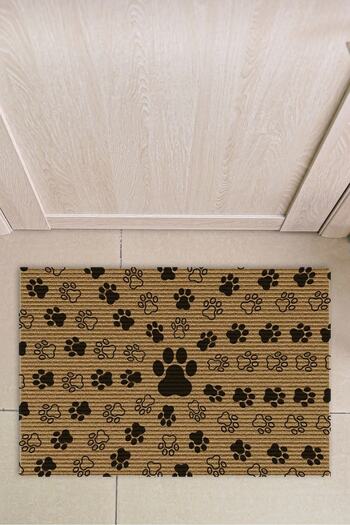 Decovetro Patterned Paw - Hooded Carpet Mat