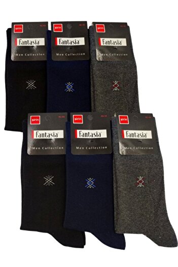 Şirin Men's Long Socks Pack of 6