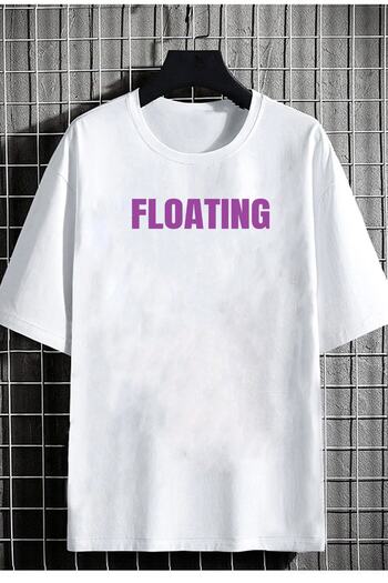DEEPSENCE Unisex Black Oversize T-shirt Floating Back Printed