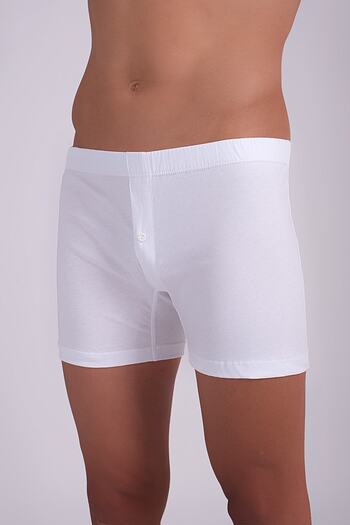 Dagi White 2-Piece Combed Cotton Men's Boxers