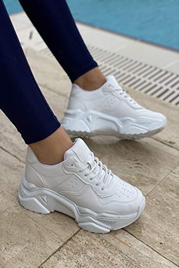 İnan Ayakkabı PANTOF SPORT SNEAKER ALB FEMEI INASPORT55
