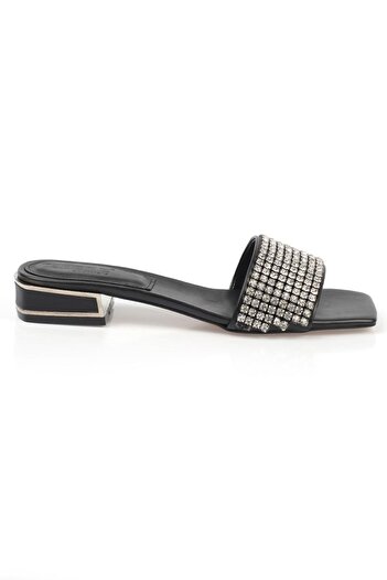 Capone Outfitters Papuci de damă Capone Blunt Toe Stoned cu o singură curea cu toc scurt