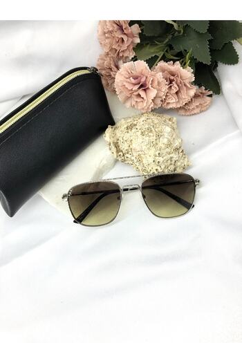 Di Caprio Kers Oval Khaki Green Men's Sunglasses