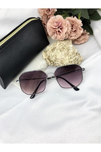 Di Caprio Lere Geometric Purple Men's Sunglasses