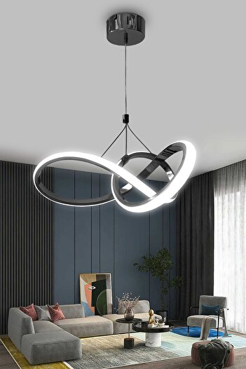 RSCOLLECTIONS Modern Sarkıt Led Avize Beyaz Işık Ledli Avize