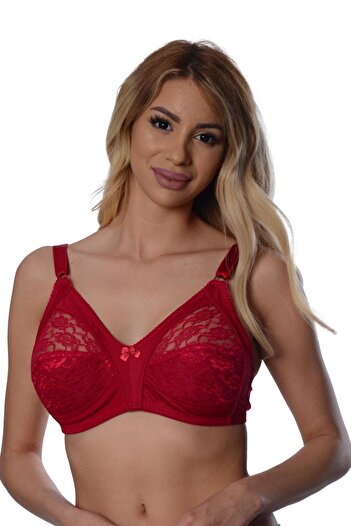Sistina Claret Red Lace Gathering Bra - 503 - Size 110154077