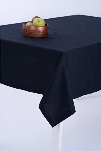 ALTINPAMUK Duck Fabric Table Cloth Stain Resistant Navy Blue Optional
