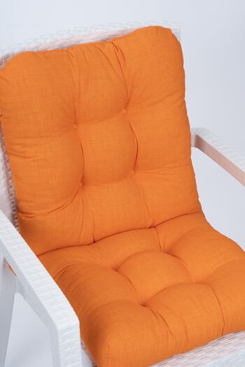 ALTINPAMUK Orange Chair - Candy Pofidic, Backrest, Special Stitching, Lace-up, 43x88 cm