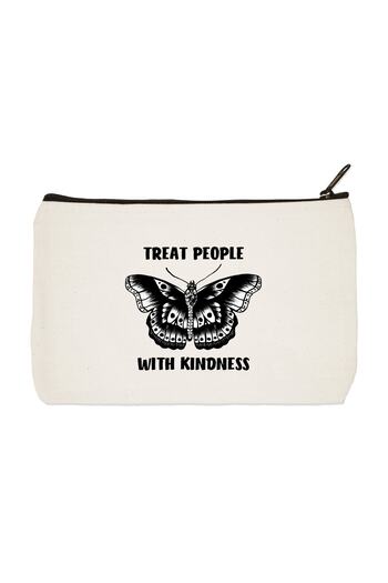 designedfy Clutch Treat People With Kindness 2 Друкована тканинна косметичка, пенал, сумочка