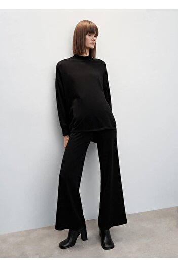 MANGO Woman Knitwear Wideleg Trousers