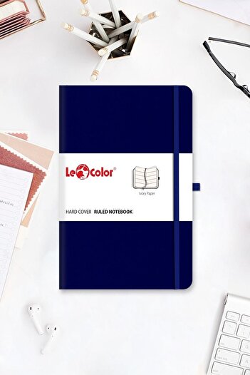 Le Color 2-Piece Rec Notebook Set 13x21 Green & Dark Blue