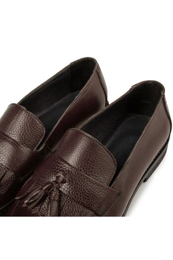 Ducavelli Tassel Hakiki Deri Erkek Klasik Ayakkabı, Loafer Klasik Ayakkabı, Makosen Ayakkabı
