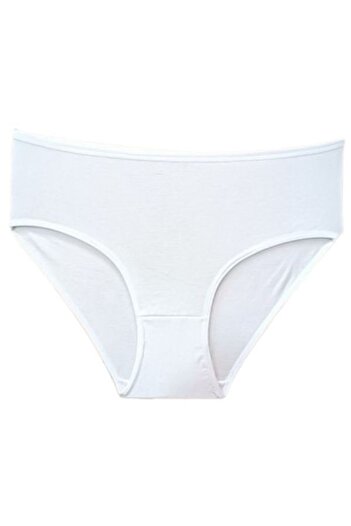 odix Panties White High Waist Full Lycra Size Large Size Combed Cotton Underwear Coton 3 Pieces