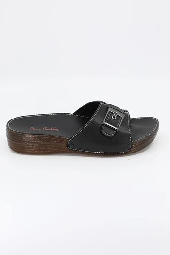 Pierre Cardin Papuci de damă ortopedici cu cataramă dublă