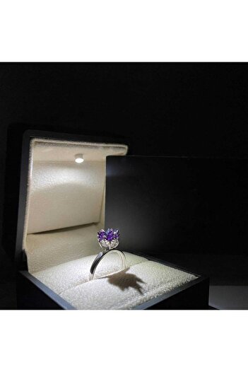 LOTUS JW Lotus Çiçeği Yüzük & Işıklı Yüzük Kutusu - 925 Ayar Gümüş Yüzük