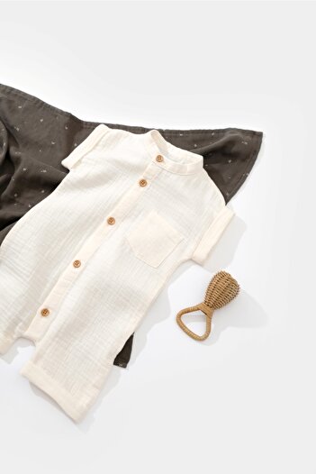 BabyCosy Organic Muslin Sleeveless Jumpsuit