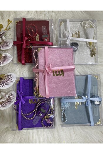 Classy 5-Piece Gift Yasini Şerif Prayer Beads and Stone Chanting Set