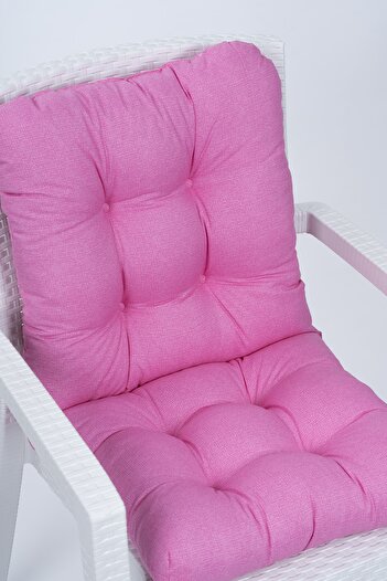 ALTINPAMUK Pink Candy Chair - Pouf Backrest, Special Stitching, Lace-up, 43x88 cm