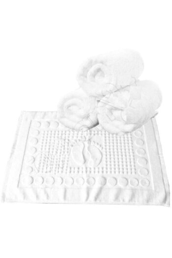 PRİVATE 24 Pieces Hotel Bathroom Foot Towels 100% Cotton 250 Grams 50×70 Cm