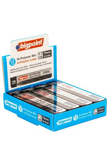 Bigpoint 0.3mm Hb Pen Tip - 75mm 24-Piece Tube Box