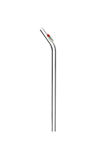 Cen Cam Snowman Glass Straw (curved)