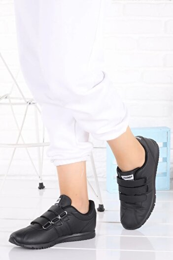 Jump 26835 Unisex Black Velcro Orthopedic Daily Walking Sports Shoes