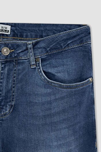 DeFacto Carlo Skinny Fit Normal Waist Slim Leg Jean Trousers