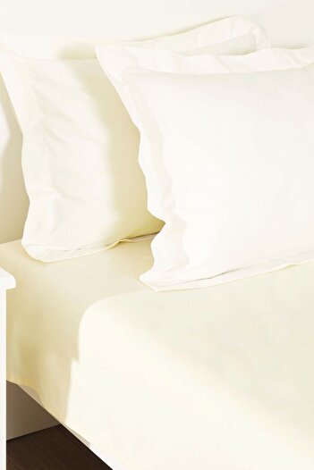 Karaca Home Light Brown 100% Cotton Plain Bed Sheet 160X240 cm