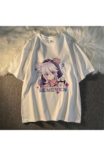 Touz Футболка Beyaz Unisex Oversize - Eysa Girl Seneven