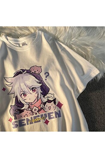 Touz Футболка Beyaz Unisex Oversize - Eysa Girl Seneven